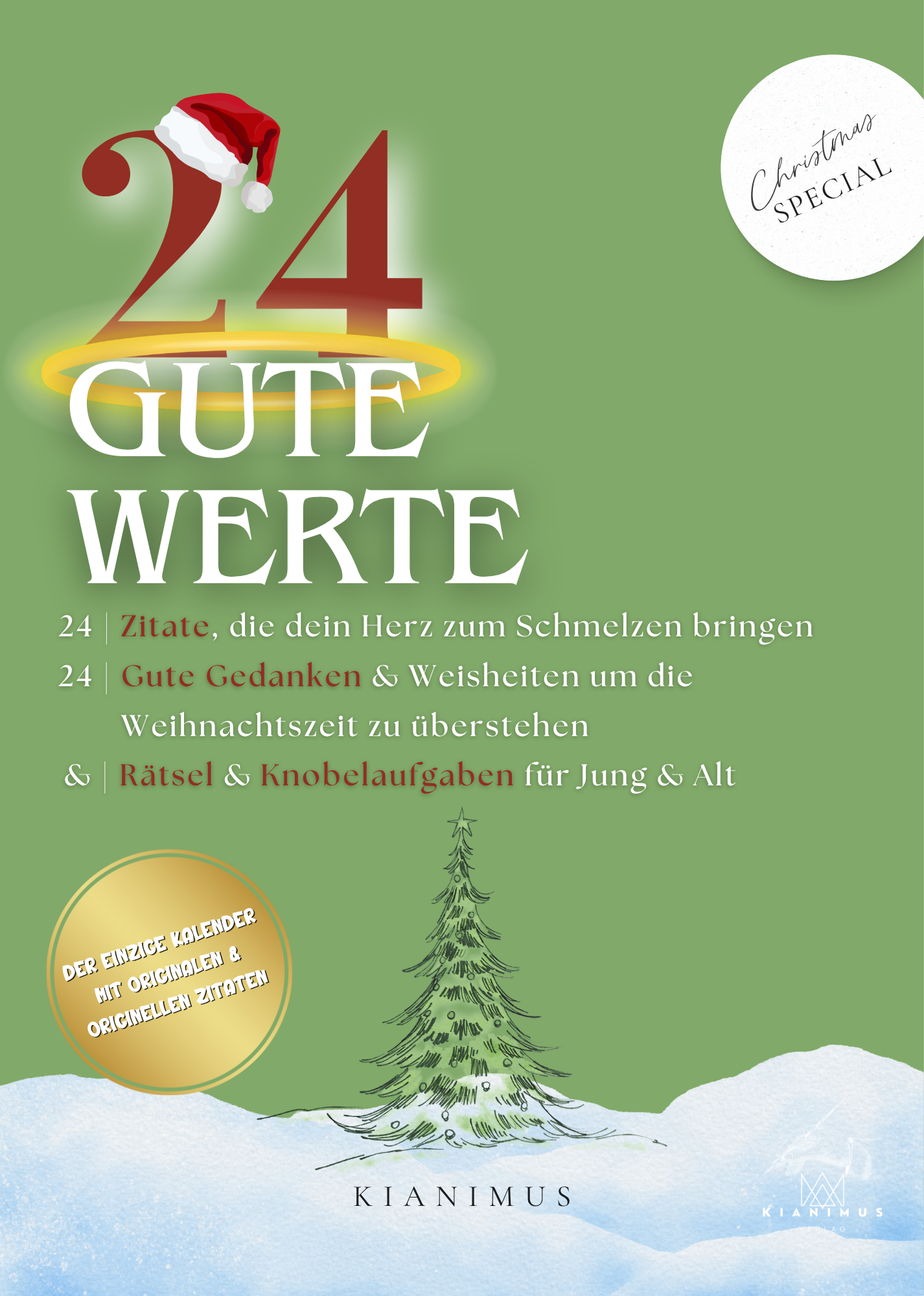 Buch: 24 Gute Werte - Adventskalender für Achtsamkeit und Glück | Inspirierender Weihnachtskalender mit 24 besinnlichen & einzigartigen Sprüchen und Zitaten für mehr Liebe und innere Stärke – Das perfekte Geschenk für Frauen und Männer