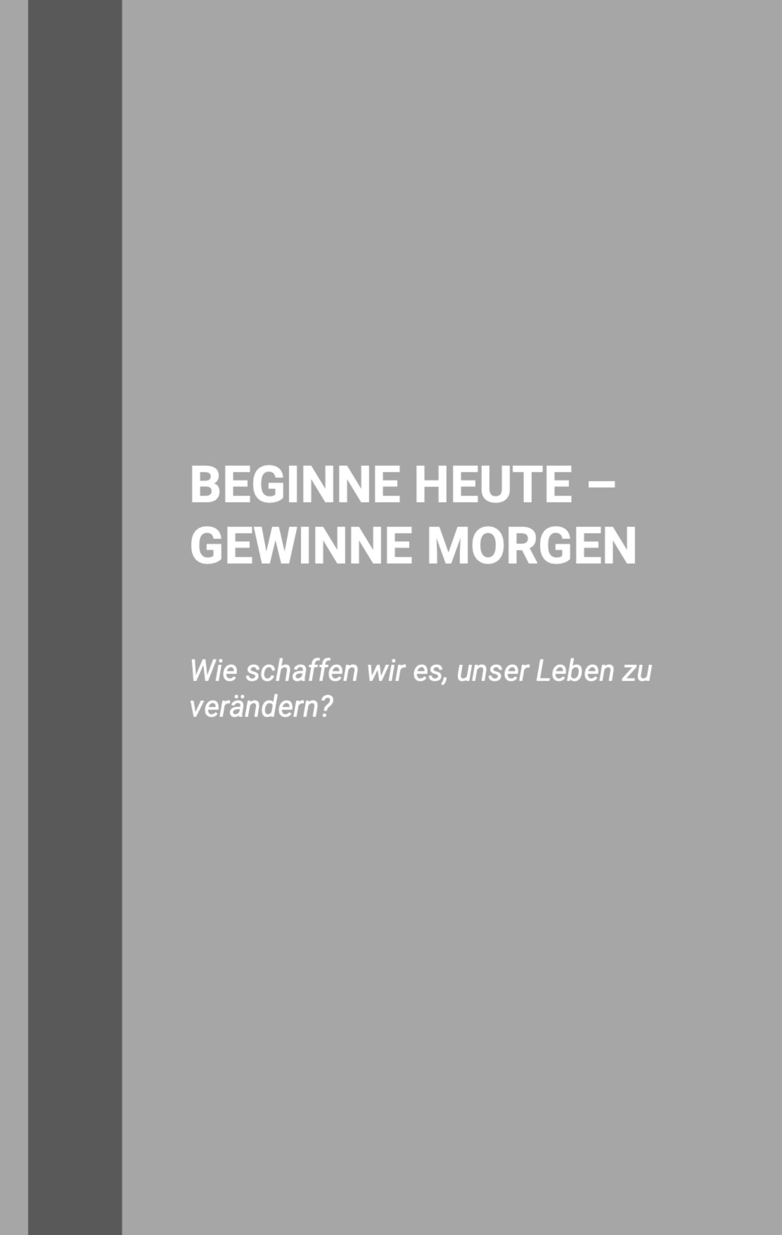 Buch: "Gute Menschen verlieren nie - Der Sieg beginnt im Kopf"