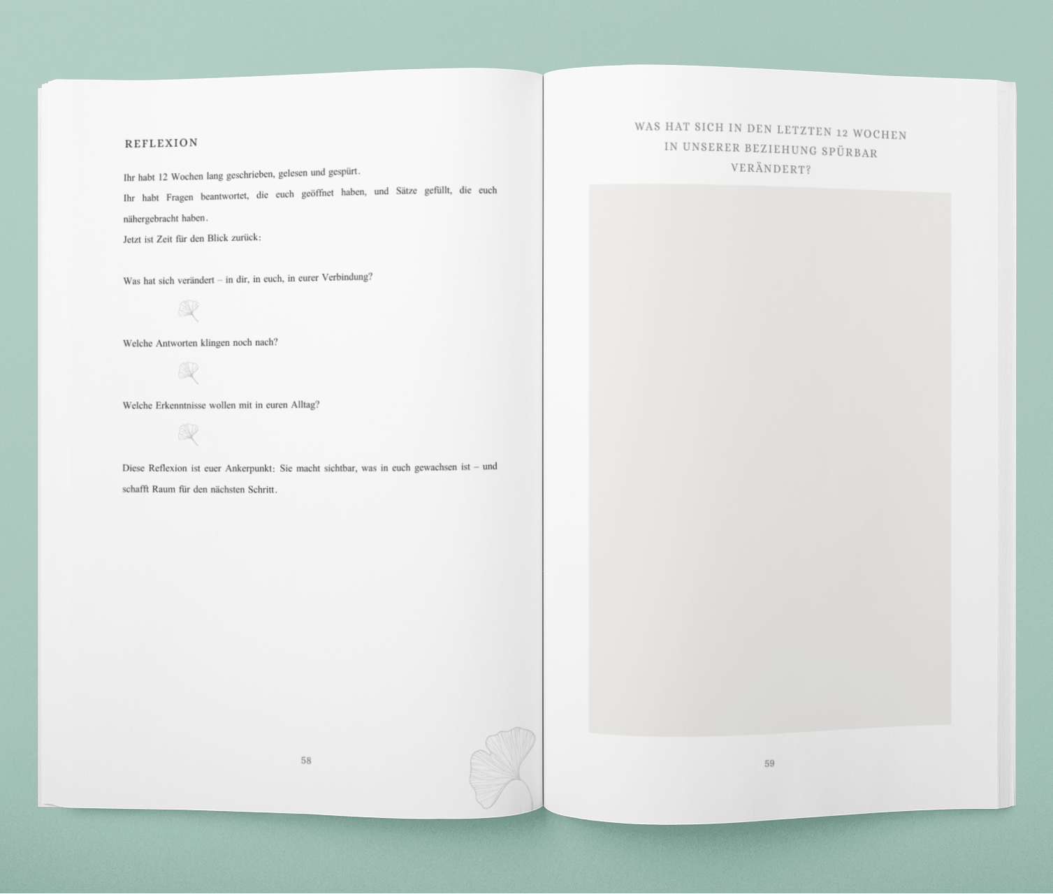 Unser Journal - Für Paare, die sich (wieder) verstehen möchten