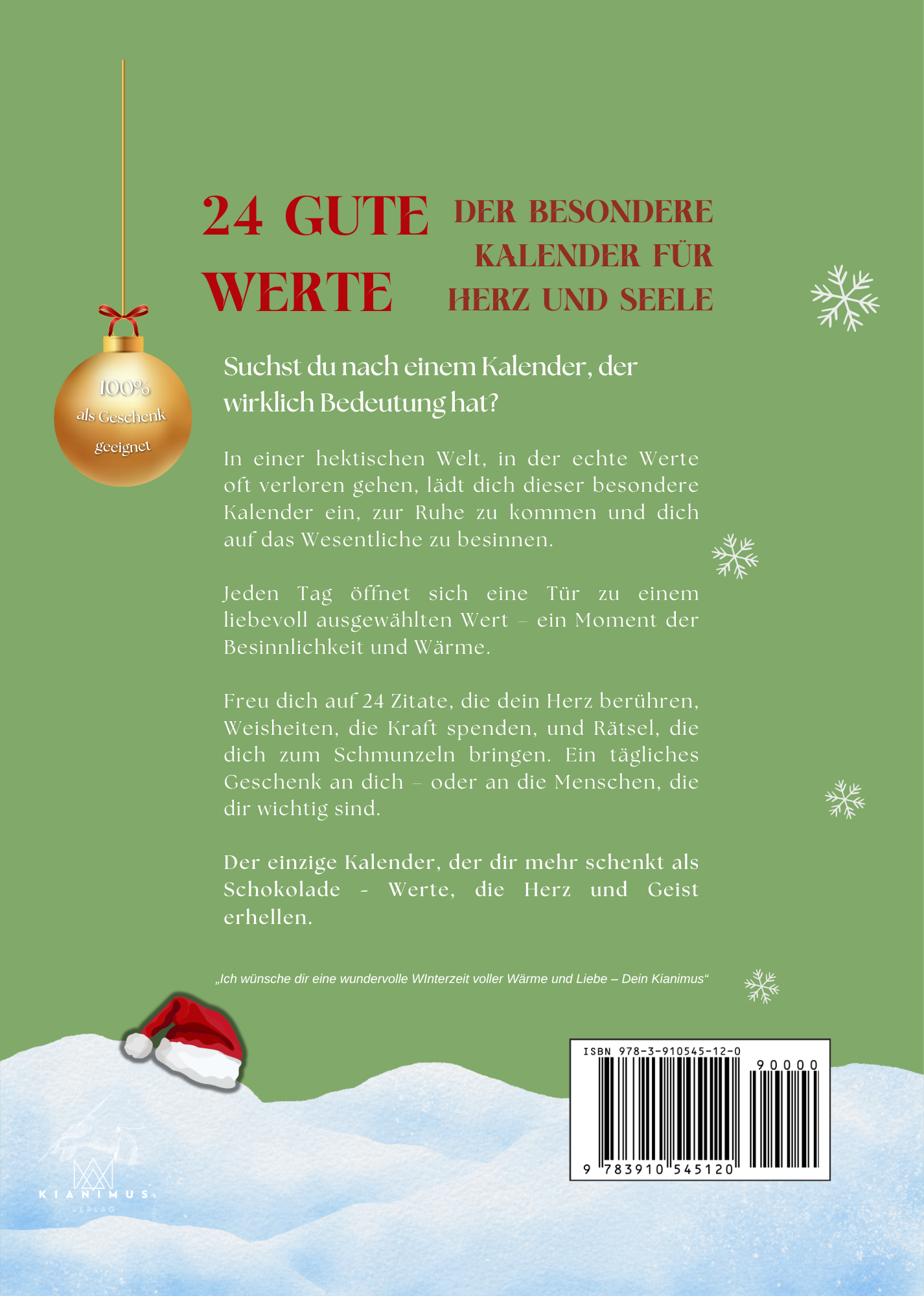 Buch: 24 Gute Werte - Adventskalender für Achtsamkeit und Glück | Inspirierender Weihnachtskalender mit 24 besinnlichen & einzigartigen Sprüchen und Zitaten für mehr Liebe und innere Stärke – Das perfekte Geschenk für Frauen und Männer