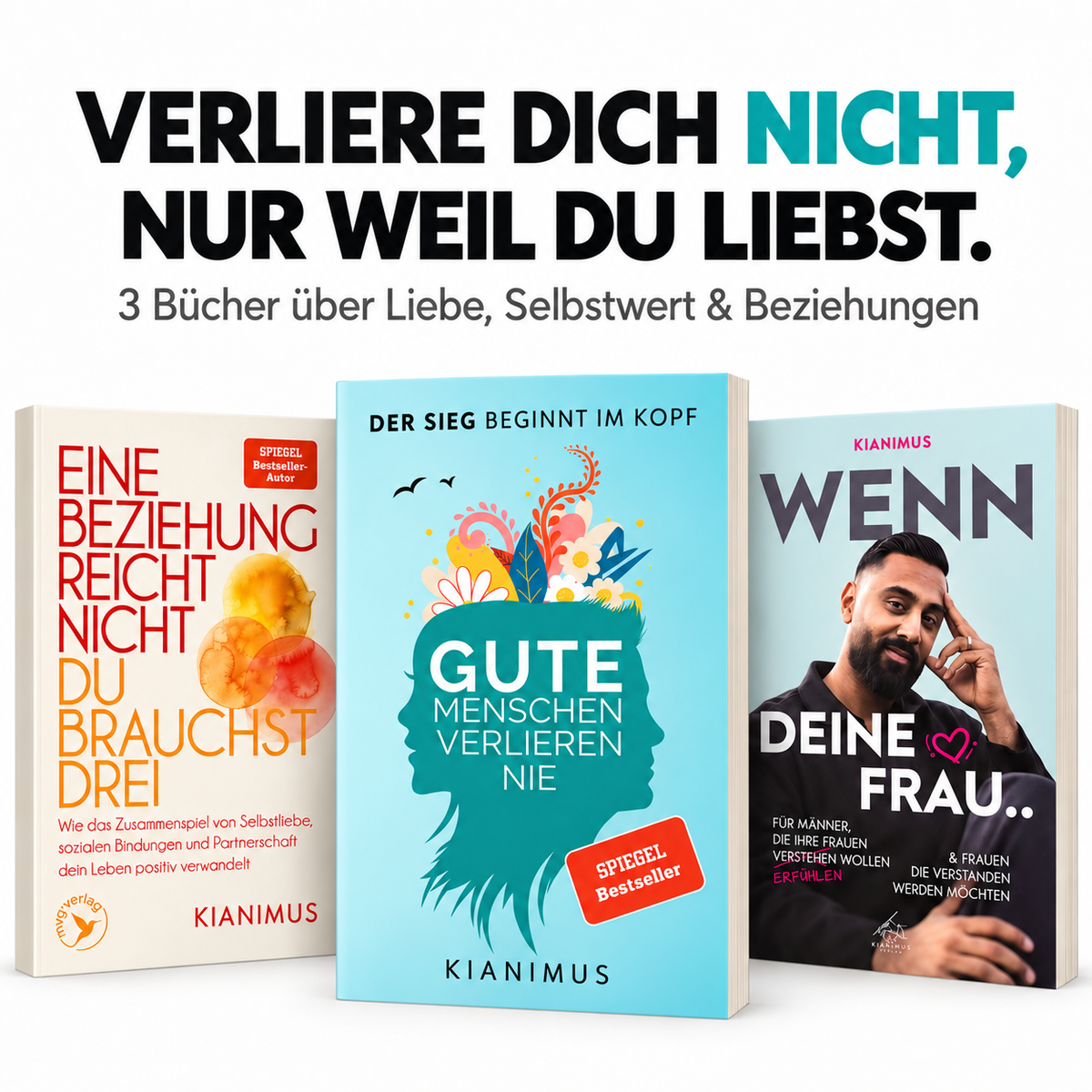 KIANIMUS Beziehungstrio – 3 Bücher über Liebe, Selbstwert und Beziehungen