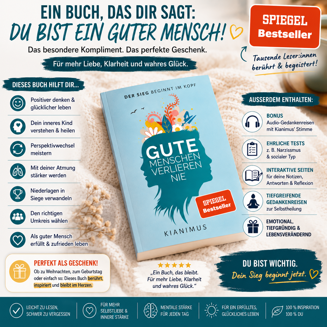 Gute Menschen verlieren nie - Der Sieg beginnt im Kopf