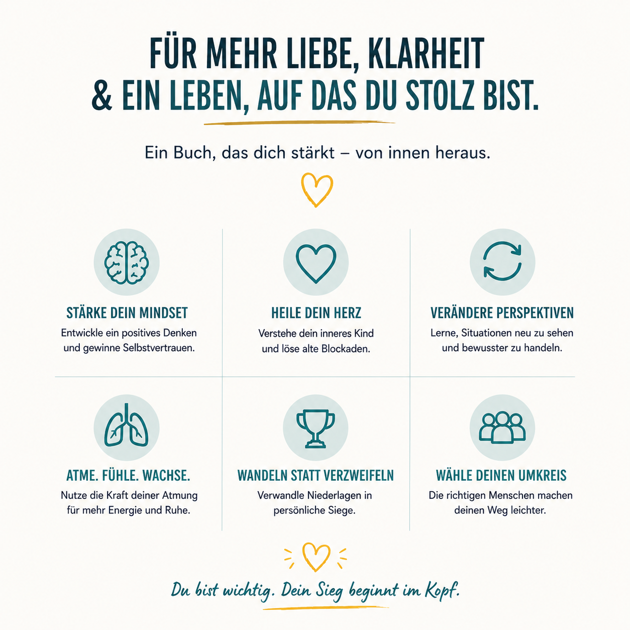 Gute Menschen verlieren nie - Der Sieg beginnt im Kopf