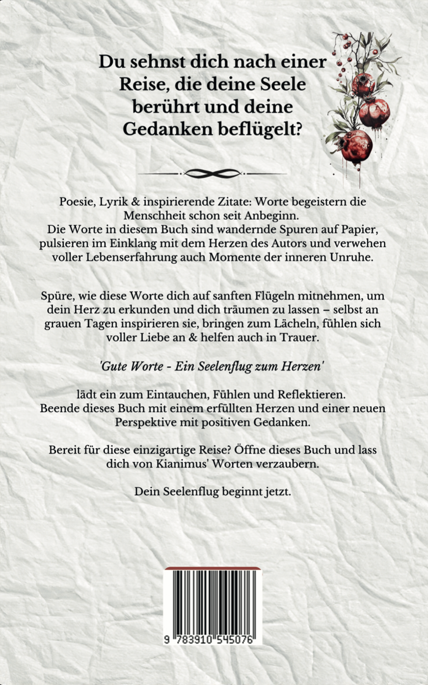 Buch: "Gute Worte - Ein Seelenflug zum Herzen"
